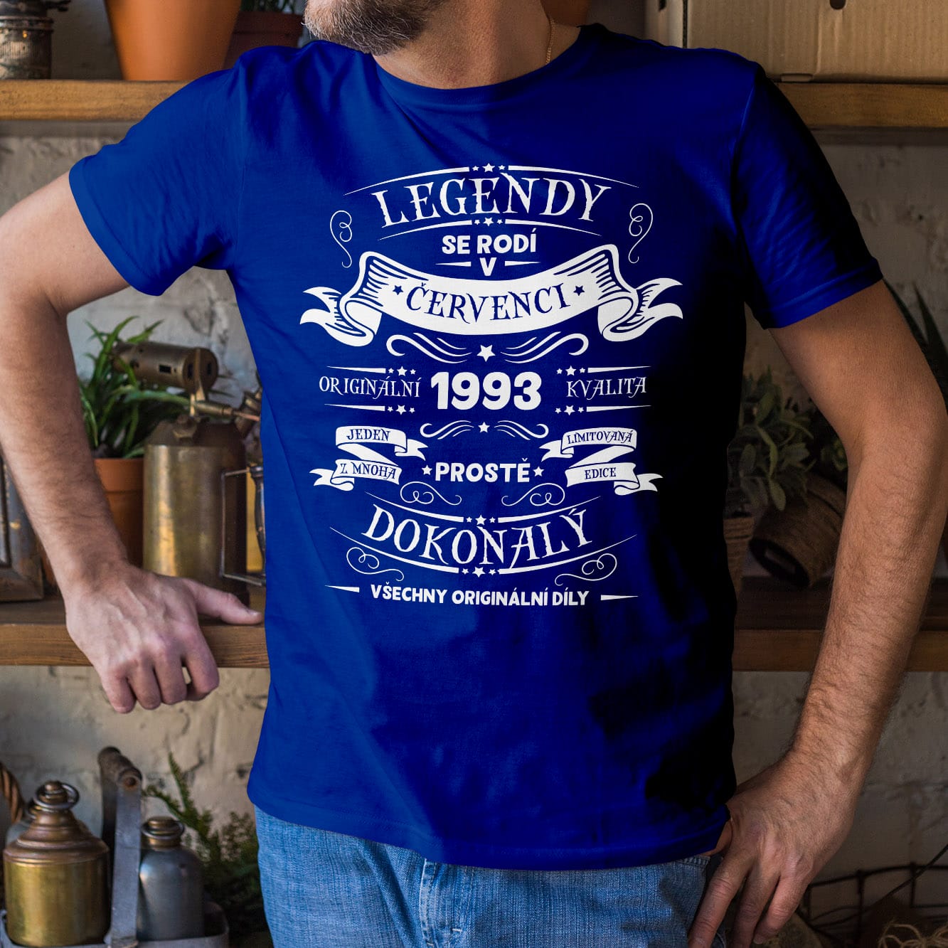 Královská modrá tričko Legendy