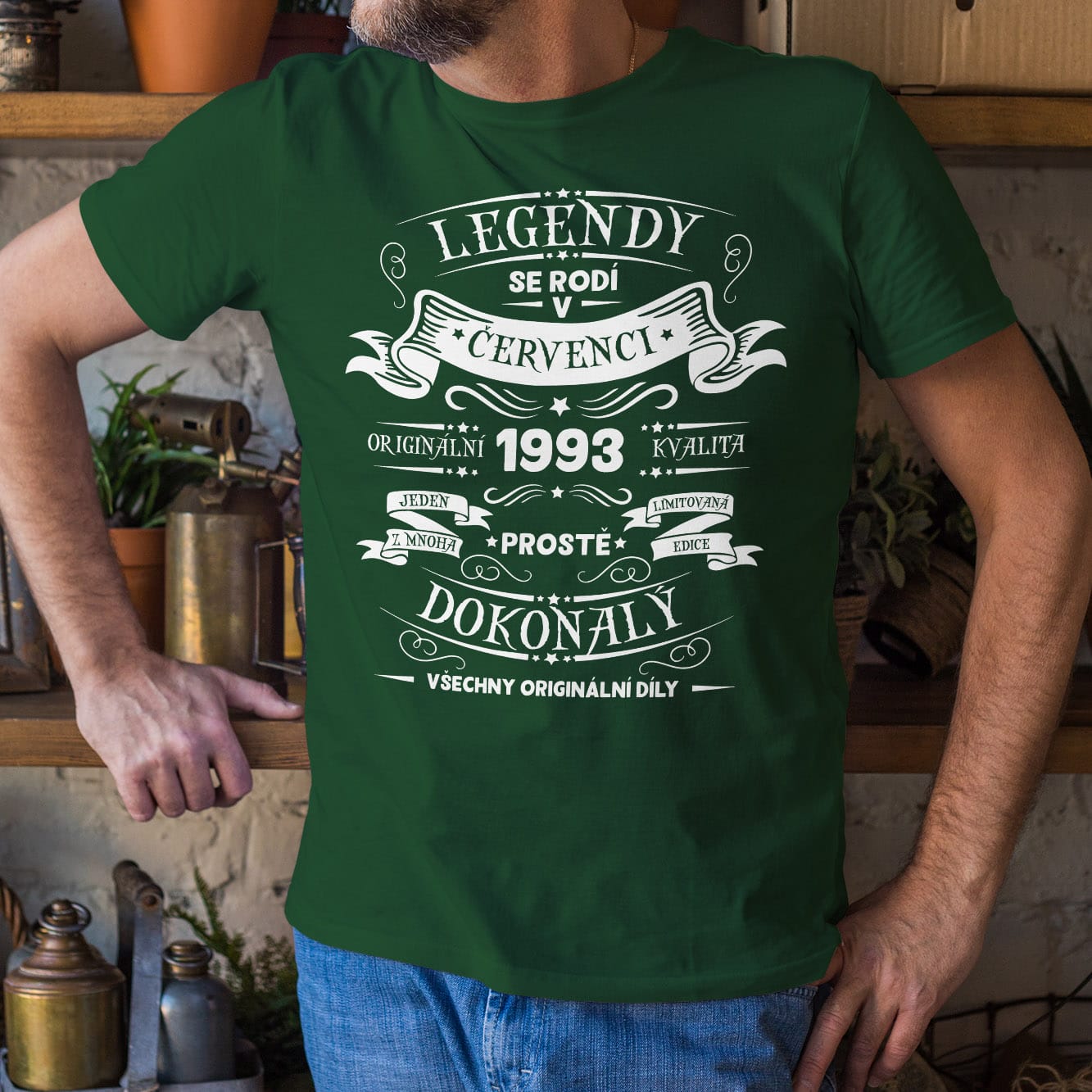 Láhvově zelená tričko Legendy
