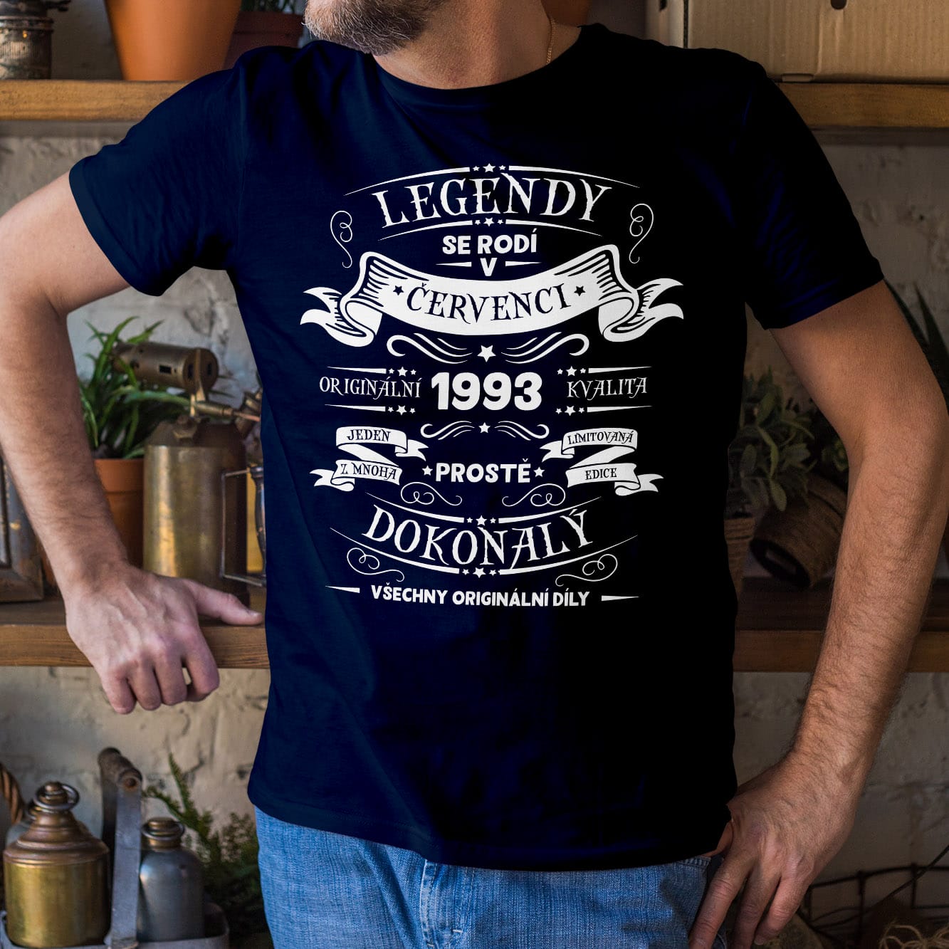 Námořní modrá tričko Legendy