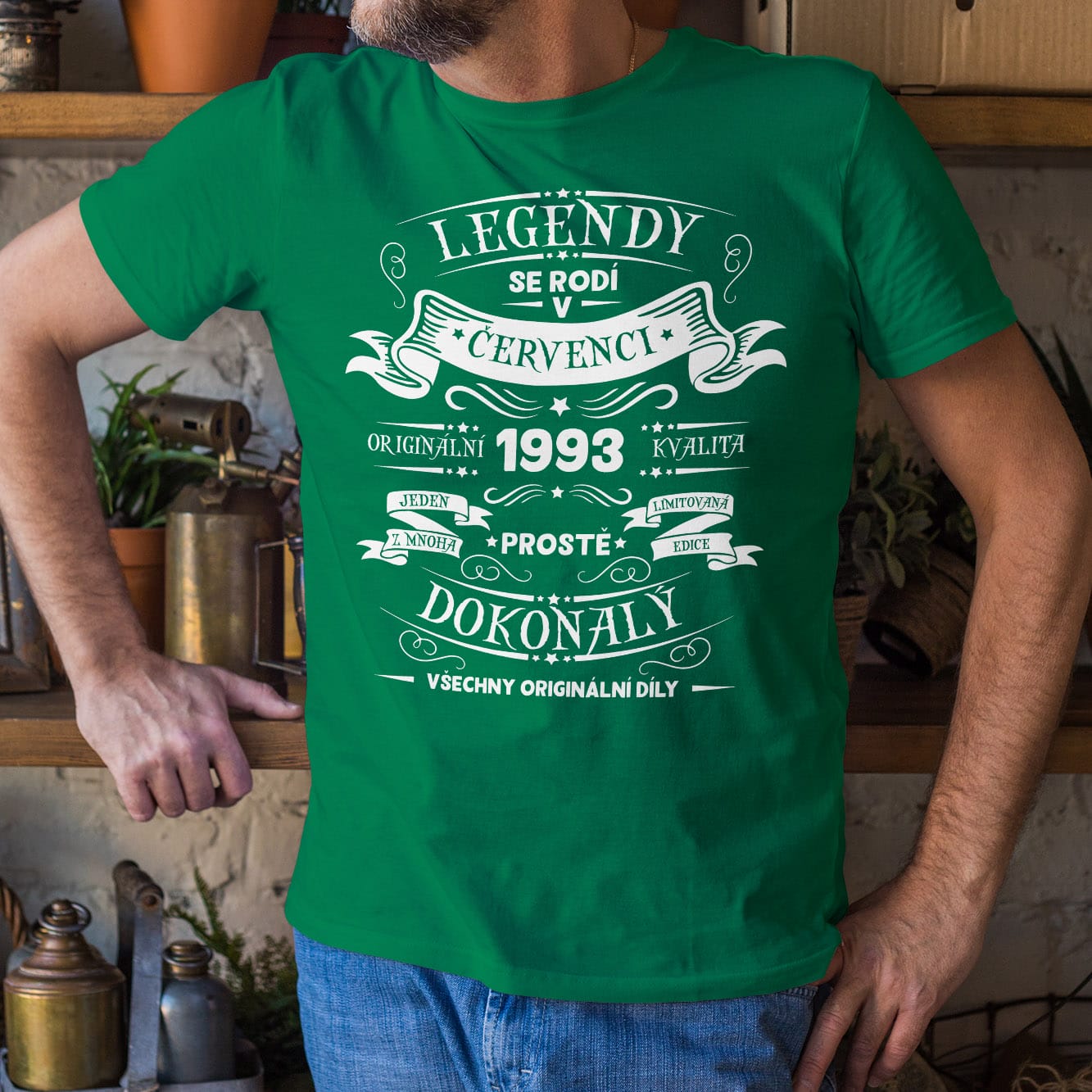 Středně zelená tričko Legendy