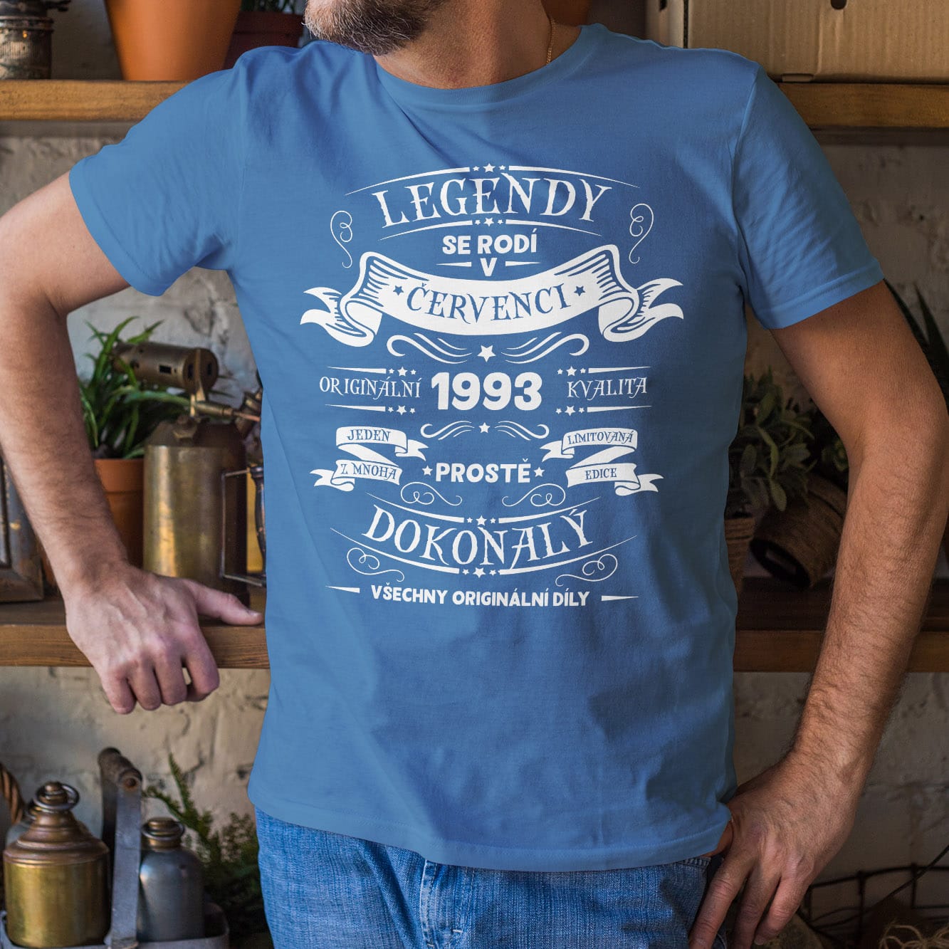 Azurově modrá tričko Legendy