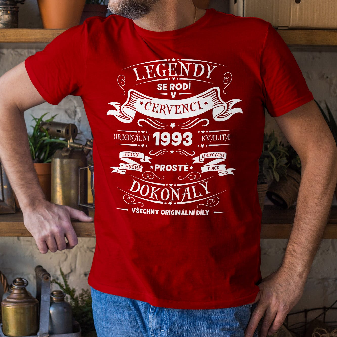 Červená tričko Legendy